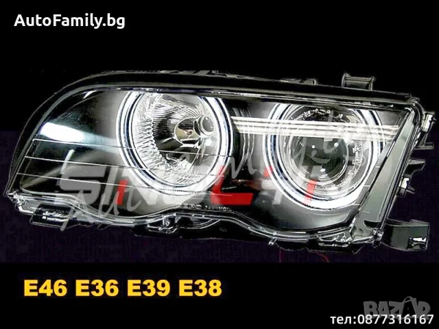 Crystal LED Angel Eyes Ангелски очи BMW E46, снимка 1 - Аксесоари и консумативи - 48153201