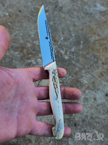 Ножче от еленски рог , снимка 2 - Ножове - 52113439