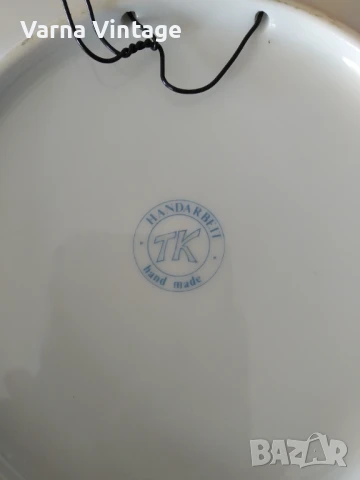 Колекционерска порцеланова чиния Meran. TK Handarbeit Австрия., снимка 4 - Колекции - 51200026
