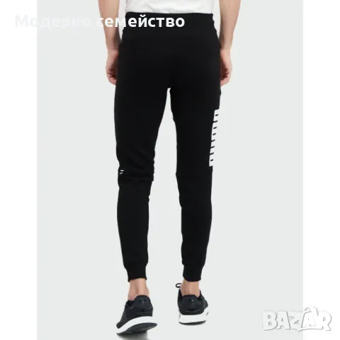 Мъжко спортно долнище PUMA Power Sweatpants Black/White, снимка 2 - Спортни дрехи, екипи - 46942851