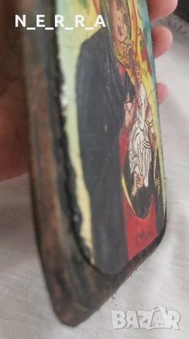 Икона на Богородица с младенеца върху дърво, снимка 4 - Икони - 53426088