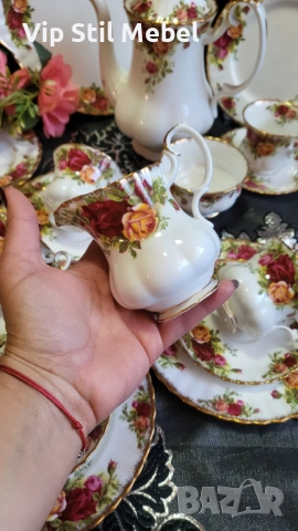 Сервиз Royal Albert, Old County Rose , снимка 8 - Сервизи - 52809753