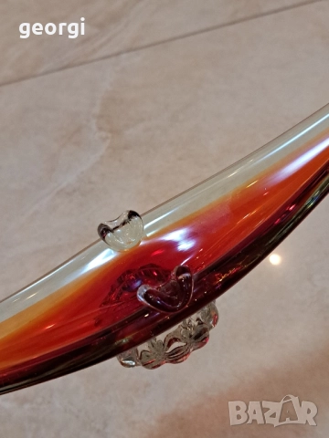 италиански пепелник гондола Murano , снимка 7 - Антикварни и старинни предмети - 52371897