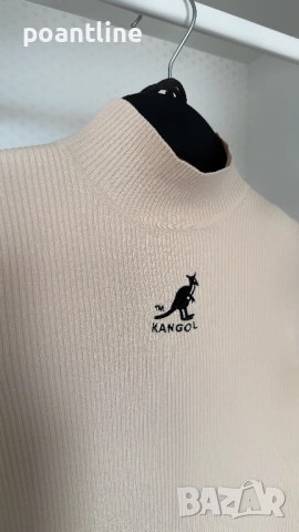 ЛИМИТИРАНО ИЗДАНИЕ KANGOL x H&M поло плетен пуловер, снимка 4 - Блузи с дълъг ръкав и пуловери - 52291845