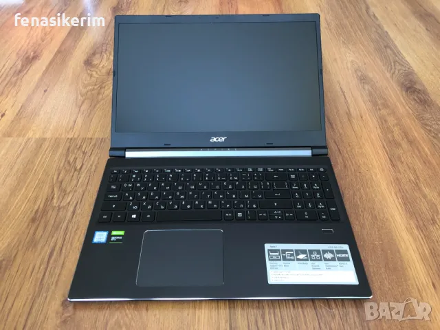 15.6' Full HD IPS Core i7-9750H Acer Aspire 7 16GB DDR4/256GB SSD/GTX 1650 4GB/Подсветка/Бат 4ч, снимка 4 - Лаптопи за игри - 48015020