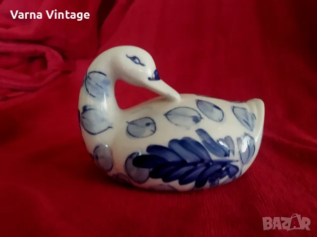 Красива старинна порцеланова статуетка Патица., снимка 3 - Антикварни и старинни предмети - 49814750