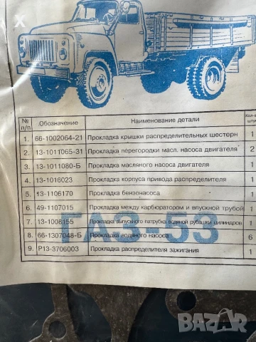 КОМПЛЕКТ ГАРНИТУРИ ДВИГАТЕЛ ГАЗ 53 НОВИ ОРИГИНАЛНИ , снимка 2 - Части - 51165045