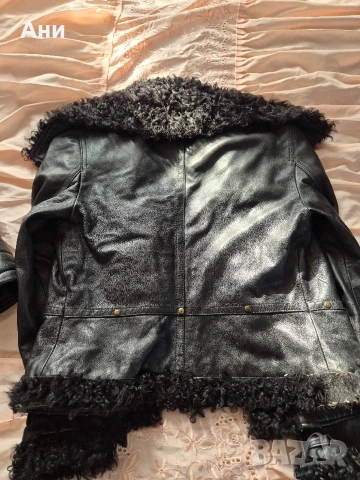 Елегантно кожено яке естествена кожа и яка, снимка 4 - Якета - 53690183