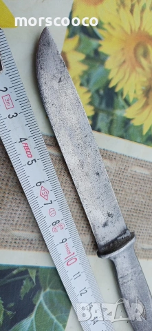 Стар кован български нож с орлова глава , снимка 2 - Ножове - 54094979