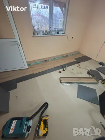 Монтаж на ламиниран паркет, ПВЦ и MDF первази, алуминиеви лайсни за под и стена, снимка 6 - Ремонти на апартаменти - 49788466