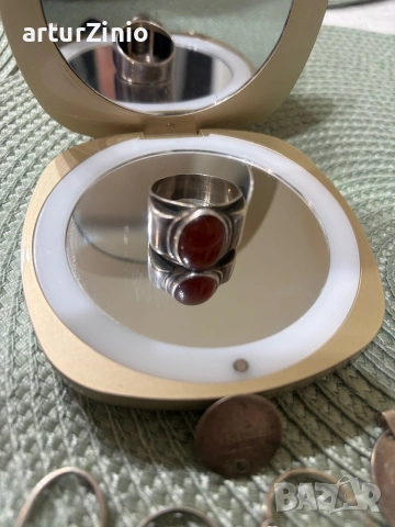 Сребърни бижута, снимка 2 - Пръстени - 53697373