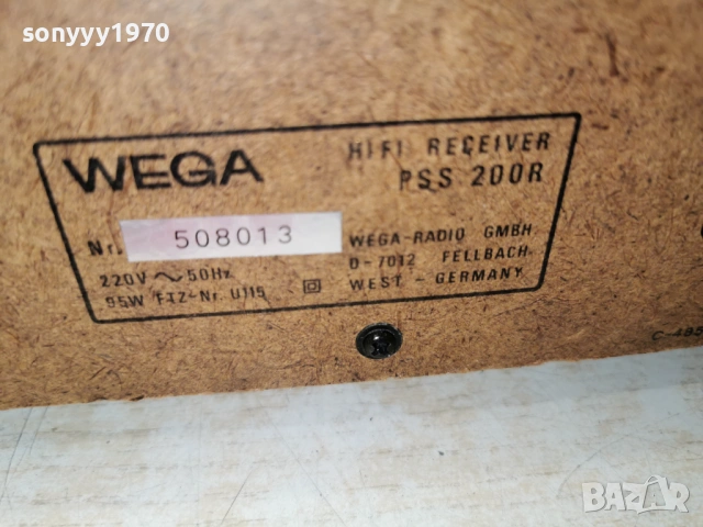 WEGA PSS-200R HIFI RECEIVER-WEST GERMANY 0803261517LCHERY1, снимка 12 - Ресийвъри, усилватели, смесителни пултове - 53755880