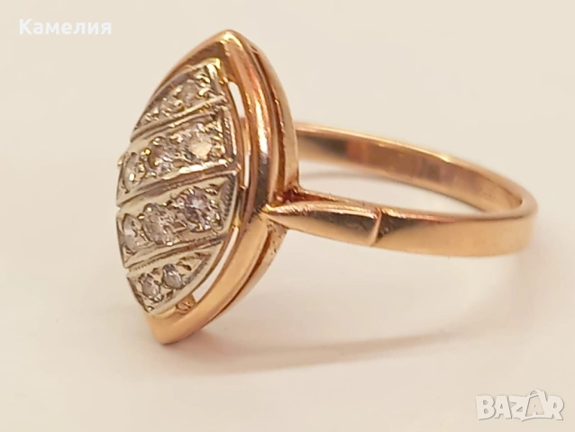 Руско злато , снимка 2 - Пръстени - 53779934