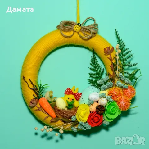 Великденски и пролетни декорации- венци и др. 