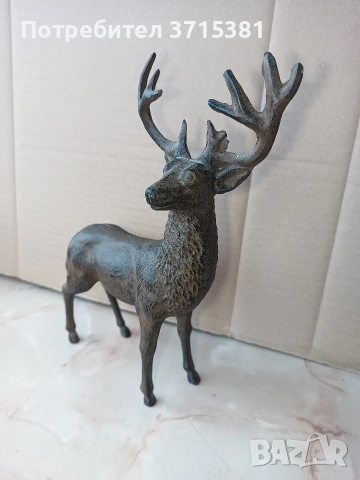 Чугунена фигура- елен, снимка 9 - Антикварни и старинни предмети - 52910475