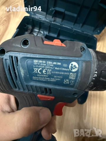 Bosch GSB 18V-55 Винтоверт, снимка 4 - Винтоверти - 52511365