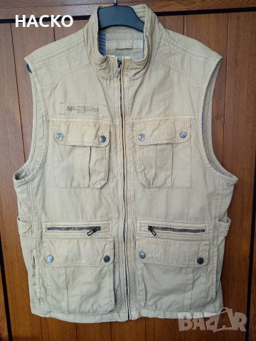 Мъжки Елек Canda с Множество Джобови Подходящ за Лов и Риболов Внос от Англия