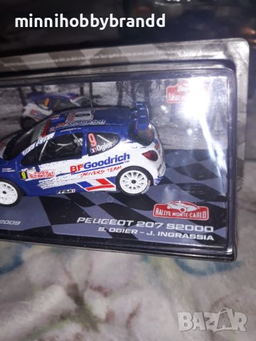 Fiat Ritmo 75 Abarth Peugeot 207 S 2000 Peugeot 206 WRC 1.43 Eaglemoss Rally Monte-Carlo , снимка 9 - Колекции - 46572445