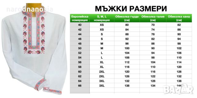 МЪЖКА РИЗА С БРОДИРАНА ШЕВИЦА - Модел 11, снимка 2 - Други - 46747876