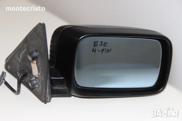 Дясно огледало BMW E36 Serie 3 седан комби (1990-1998г.) 51168119160 / 4 пина / електрическо Черно