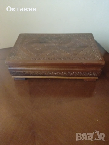 Дървена кутия за сигари/табакера, снимка 2 - Антикварни и старинни предмети - 53931615