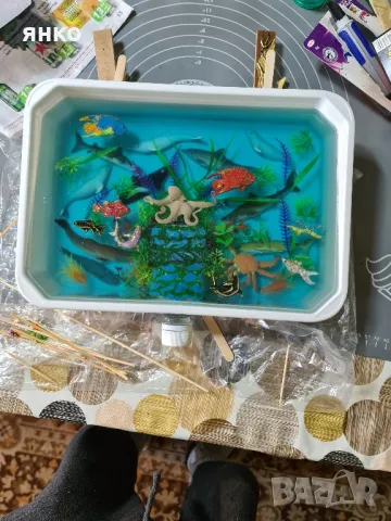 нощни лампи с лед светлина от епоксидна смола, снимка 5 - Други - 49226848