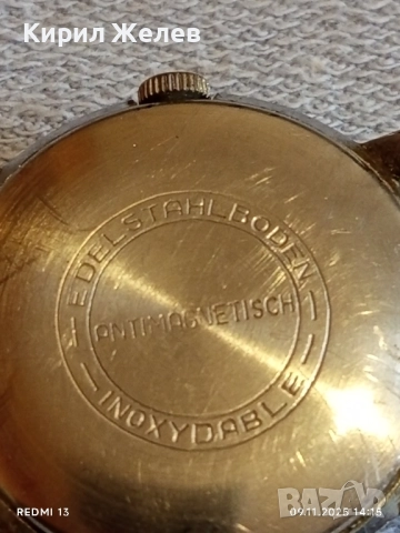 Стар механичен часовник мъжки UHF RUHLA ANTI-MAGNETIC за КОЛЕКЦИЯ 51452, снимка 8 - Антикварни и старинни предмети - 52350938