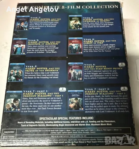 колекция Хари Потър без български субтитри, снимка 2 - Blu-Ray филми - 47163128