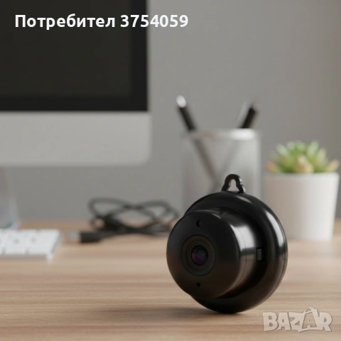 Мини HD камера V380 - Wi-Fi, IR нощно виждане и запис до 64G