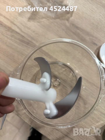 Ръчен кухненски чопър 900 мл с 3 остриета от неръждаема стомана Cheffinger, снимка 4 - Чопъри и пасатори - 53593134