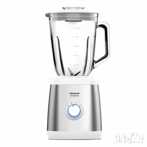 Блендер Taurus Optima Pure – 1500W мощност, 1,5L стъклена кана и ледосекач, снимка 2 - Друга електроника - 51895402