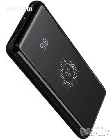 Външна Безжична батерия - Xmart - Power Charger, Wireless, 10 000 mAh, черна, снимка 5 - Оригинални батерии - 52739808