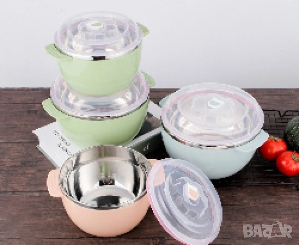 Кутии за съхраняване на храна в комплект от три броя. 2400мл. 1600мл и 800мл, снимка 8 - Кутии за храна - 51874781