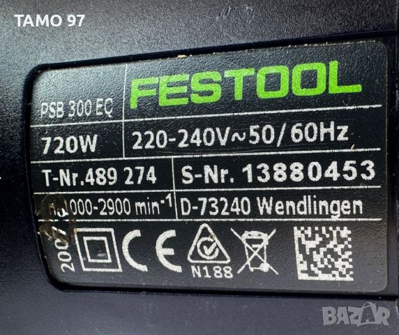 Festool PSB 300 EQ - Махален прободен трион 720W, снимка 6 - Други инструменти - 46475501