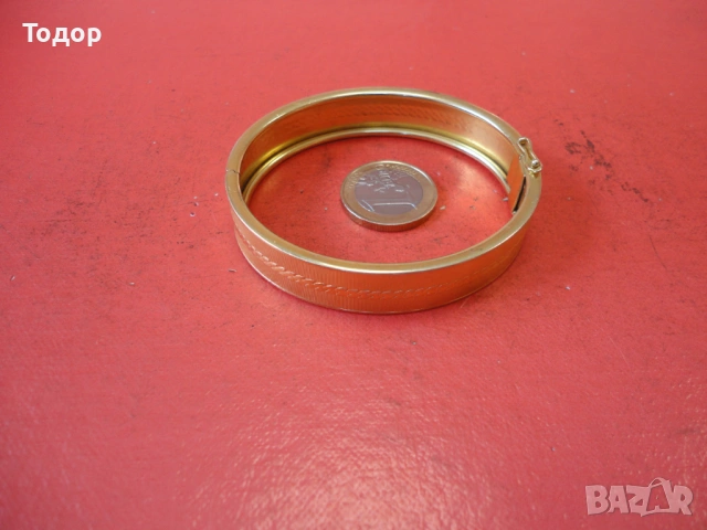 Уникална позлатена твърда гривна Amerikaner SP