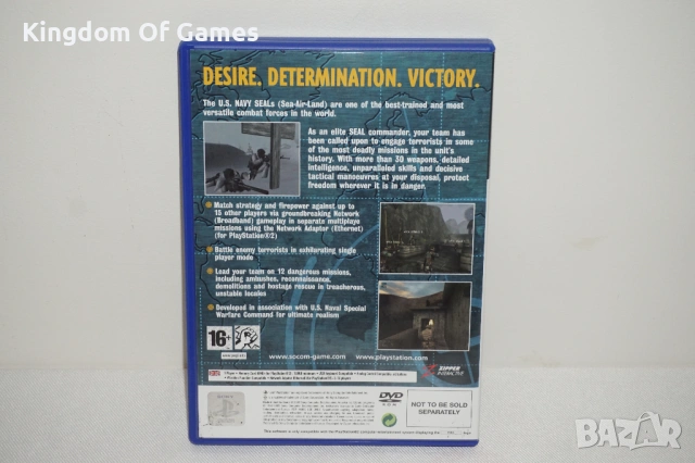 Игра SOCOM: US Navy SEALs за PS2 С Оригинална Кутия и Оригинален микрофон със слушалка, снимка 4 - Игри за PlayStation - 54099908