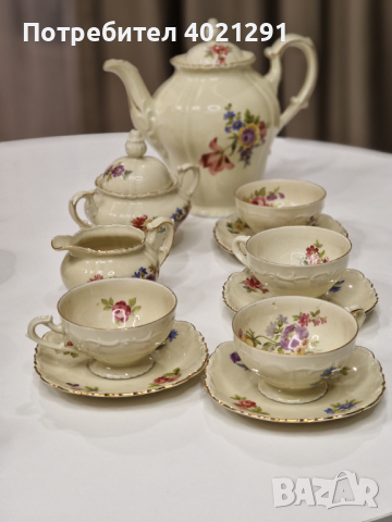 Schwarzenhammer German porcelain tea set - Сервиз за чай от немски порцелан