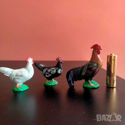 Колекционерска фигурка Schleich Rooster Chicken 1983 13014, 13011, 13018, снимка 17 - Колекции - 45933163