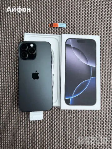 НОВ!512Gb *ЛИЗИНГ* iPhone 16 Pro Max Black Titanium / Гаранция, снимка 1 - Apple iPhone - 49479635