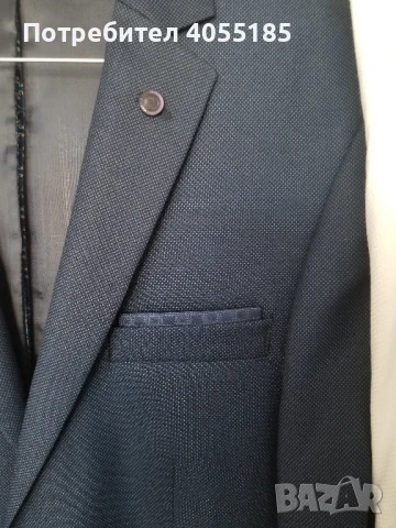 Официален тъмно син мъжки костюм, снимка 4 - Костюми - 51053494
