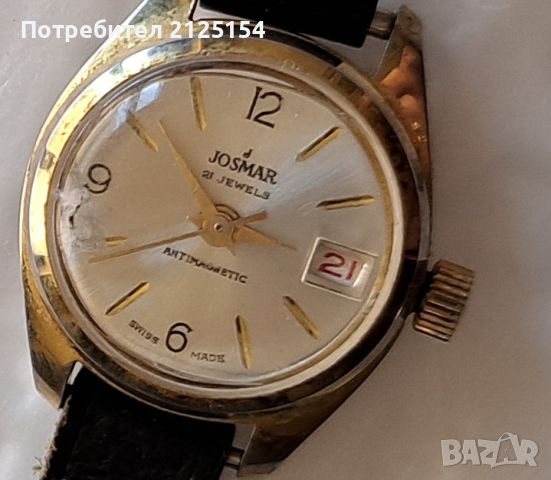 Дамски часовник josmar, swiss made -работи., снимка 1 - Дамски - 45686026