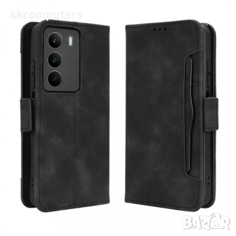 Кожен Калъф Портфейл за Realme C71 4G - Множество Слотове, Джоб за Банкноти, Двоен Магнит, Свалящ се, снимка 4 - Калъфи, кейсове - 53444018