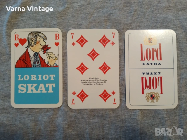 Колекционерски карти LORIOT SKAT НОВИ. ASS Altenburger Германия