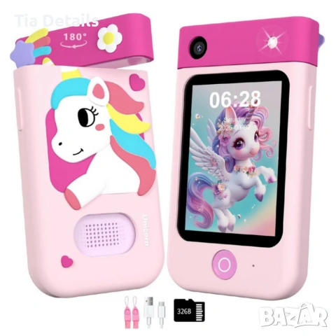 Образователен детски телефон с игри , камера и музика, снимка 2 - Образователни игри - 53004368