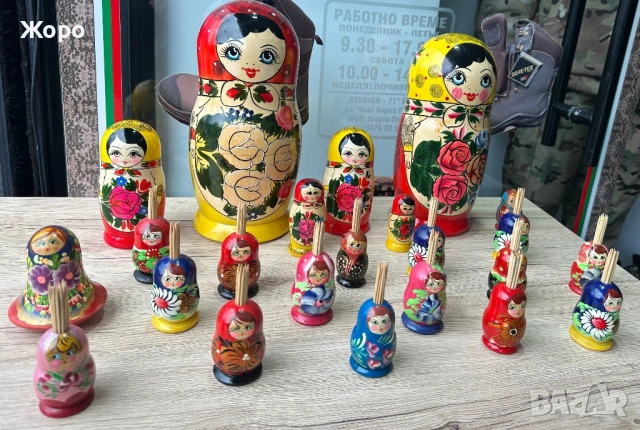 МАТРЬОШКИ “Семьоновки”на ЕДРО и на Дребно, снимка 2 - Колекции - 54079967