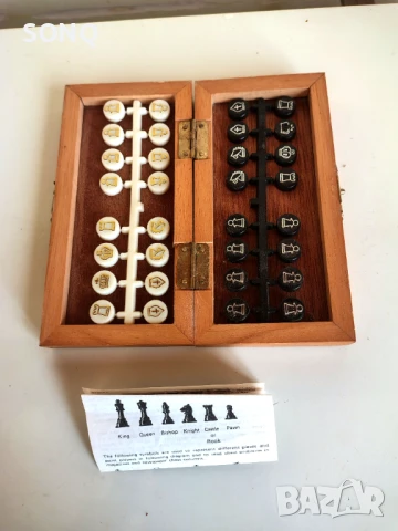 Колекционерски Стар Малък Шах, снимка 2 - Антикварни и старинни предмети - 51163822