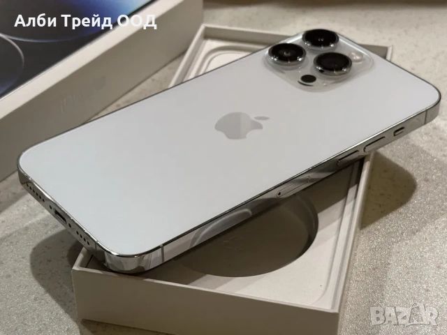 Phone 14 Pro Max 256GB Silver (Бял) - 87% Батерия, Отличен.