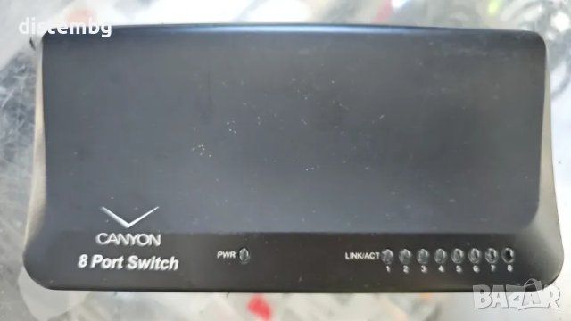 Canyon CNP-D08P 8 портов суич,8-Port Network Switch 10/100Мbps, снимка 1 - Суичове - 47852419