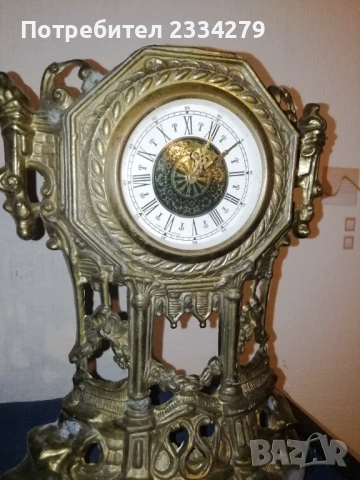 Стари каминни часовници, настолни флоренциански, бароков стил, работещио , снимка 3 - Антикварни и старинни предмети - 53066527