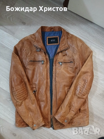 Мъжко кожено яке ADAM FRIDAY – естествена кожа – размер 54 / XXL, снимка 3 - Якета - 52917921
